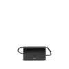 Jil Sander Tangle Wallet With Shoulder Strap In Black