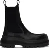 JIL SANDER BLACK CALF LEATHER CHELSEA BOOTS