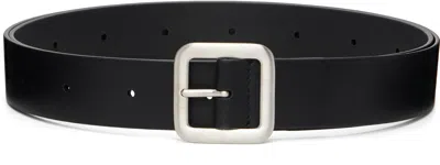 Jil Sander Black Calfskin Belt