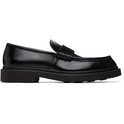 Jil Sander Black Calfskin Loafers
