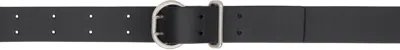 Jil Sander Black Cannolo Belt