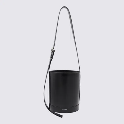 Jil Sander Black Cannolo Satchel