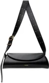 Jil Sander Cannolo Small Leather Bag In 001 Black