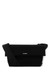 Jil Sander Black Canvas Medium Utility Crossbody Bag