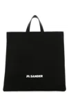 Jil Sander Black Canvas Shopping Bag