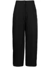 Jil Sander Cotton Cargo Pants In Black