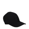 Jil Sander Black Cashmere Caps (baseball Hat) In Black
