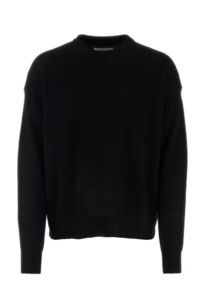 Jil Sander Black Cashmere Sweater In 001