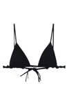 Jil Sander Braid-detail Bikini Top In Black