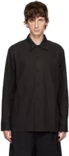 Jil Sander Long-sleeve Cashmere Shirt In 001 Black