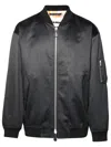 Jil Sander Bomber Jacket Utility Pocket In Black