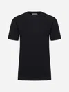 Jil Sander Black Cotton Jersey Crewneck T-shirt