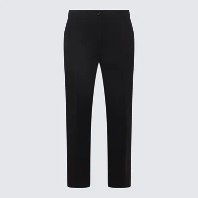 JIL SANDER JIL SANDER BLACK COTTON PANTS