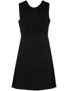Jil Sander Black Cotton Suit In Black