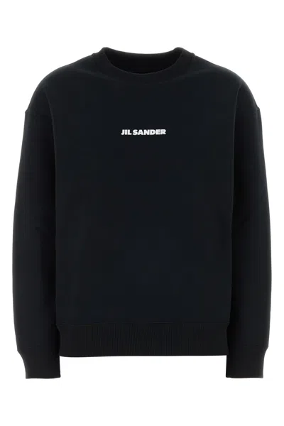Jil Sander Black Cotton Sweatshirt