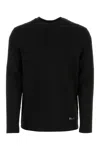 Jil Sander Cotton Crew Neck T-shirt With Long Sleeves In Black