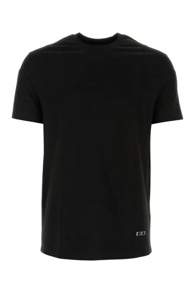 Jil Sander Black Cotton T-shirt In 001