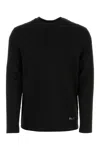 Jil Sander Cotton Crew Neck T-shirt With Long Sleeves In Black