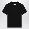 JIL SANDER BLACK COTTON T-SHIRT