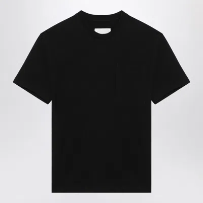 JIL SANDER BLACK COTTON T-SHIRT