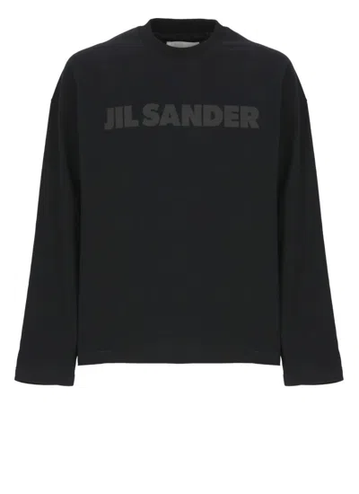 Jil Sander Black Cotton T-shirt