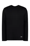 Jil Sander Black Cotton T-shirt