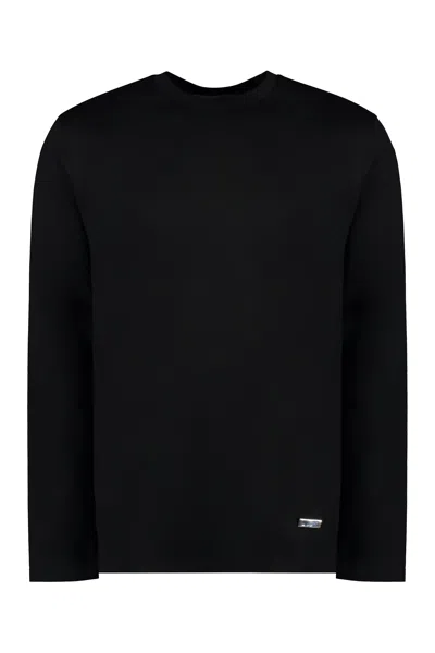 Jil Sander Black Cotton T-shirt