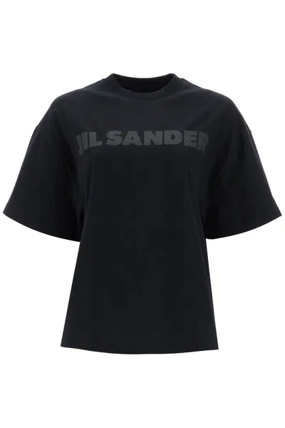 JIL SANDER JIL SANDER BLACK COTTON T-SHIRT