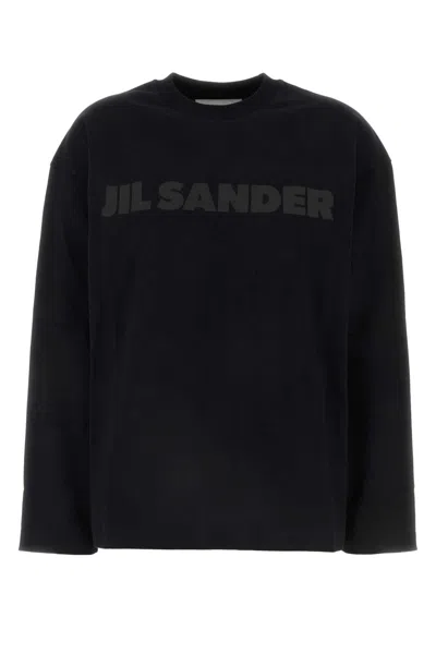 Jil Sander Black Cotton T-shirt
