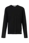 Jil Sander Crewneck Long-sleeved T-shirt In Black
