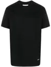 Jil Sander Black Cotton T-shirt In Black