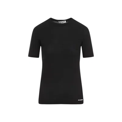 Jil Sander Logo Short-sleeved T-shirt In Black
