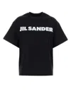 Jil Sander Black Cotton T-shirt In Black