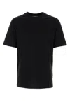 JIL SANDER BLACK COTTON T-SHIRT