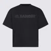 JIL SANDER BLACK COTTON T-SHIRT