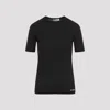 Jil Sander Logo Cotton Jersey T-shirt In Black