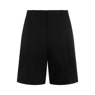 JIL SANDER BLACK COTTON TROUSER 105 SHORTS