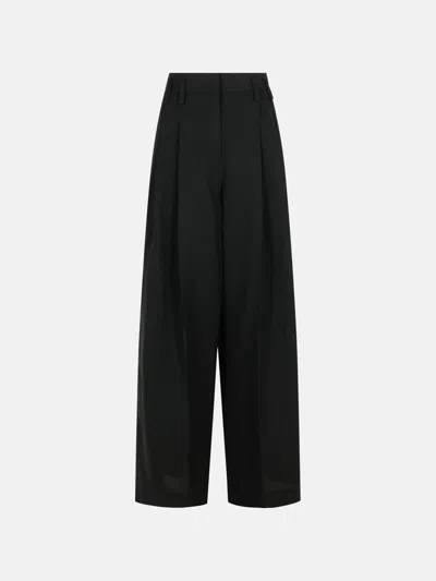 Jil Sander Black Cotton Trousers