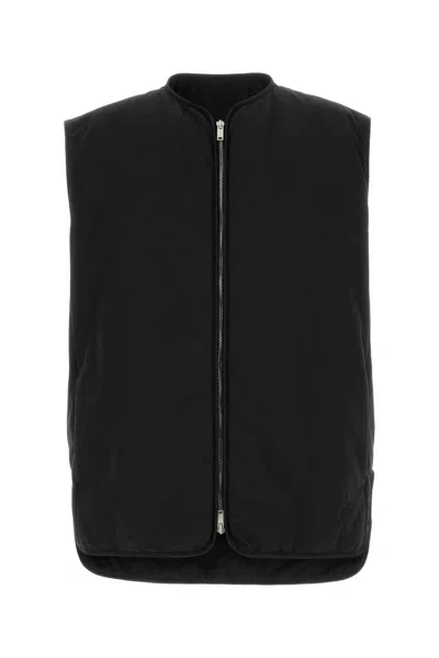 JIL SANDER BLACK COTTON VEST