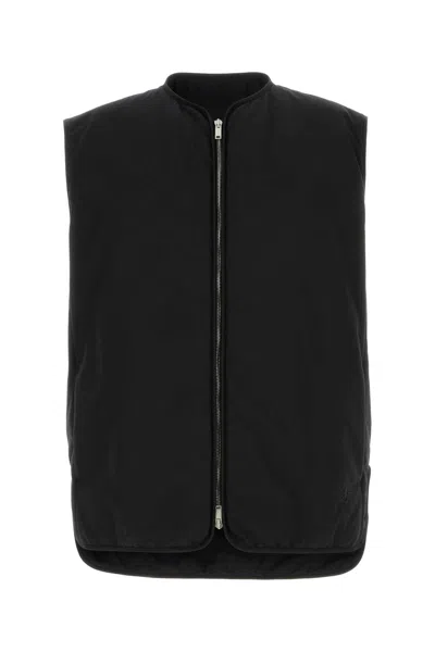 JIL SANDER JIL SANDER BLACK COTTON VEST
