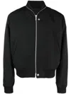 Jil Sander Blouson 05 Bomber Jacket In Black Wool In Black