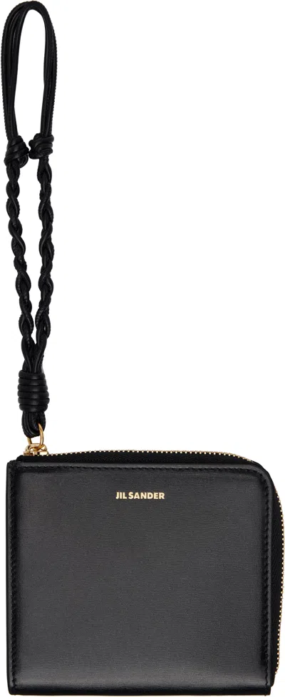 Jil Sander Black Credit Card Coin Pouch