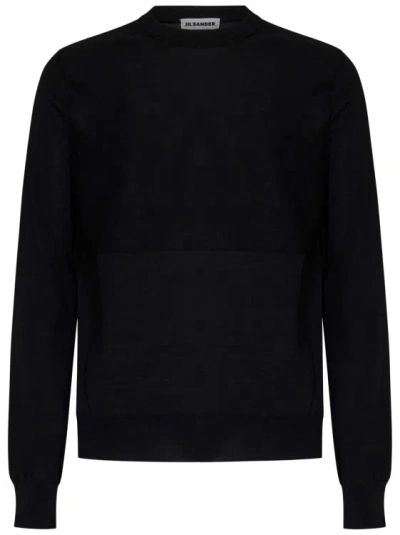 Jil Sander Black Crew-neck Sweater
