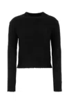 Jil Sander Black Alpaca Blend Sweater In Black
