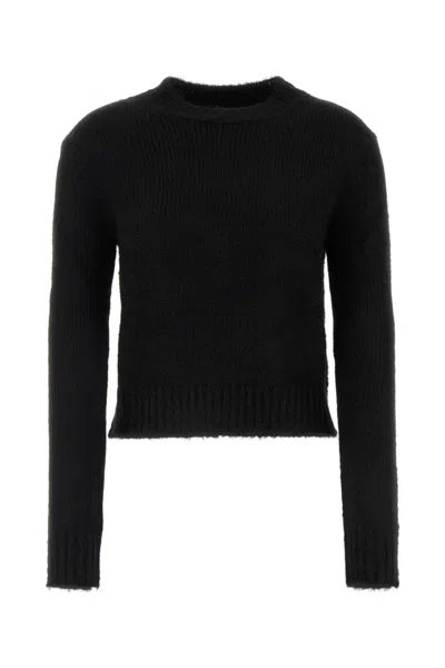 JIL SANDER BLACK CREWNECK SWEATER