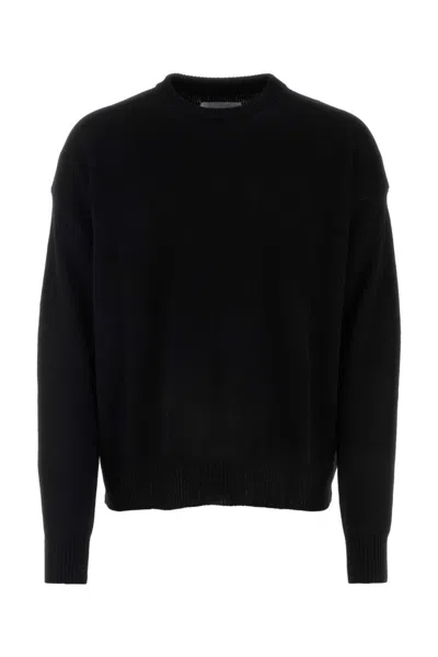 JIL SANDER BLACK CREWNECK SWEATER