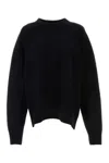 Jil Sander Black Wool Blend Sweater In Black
