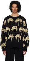 Jil Sander Black Crewneck Sweater In 984 - Open Black