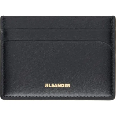 Jil Sander Black Curve Card Holder