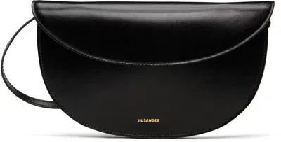 Jil Sander Black Curve Wallet Bag